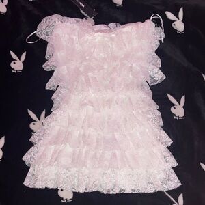 NWT fashion nova ruffle romper